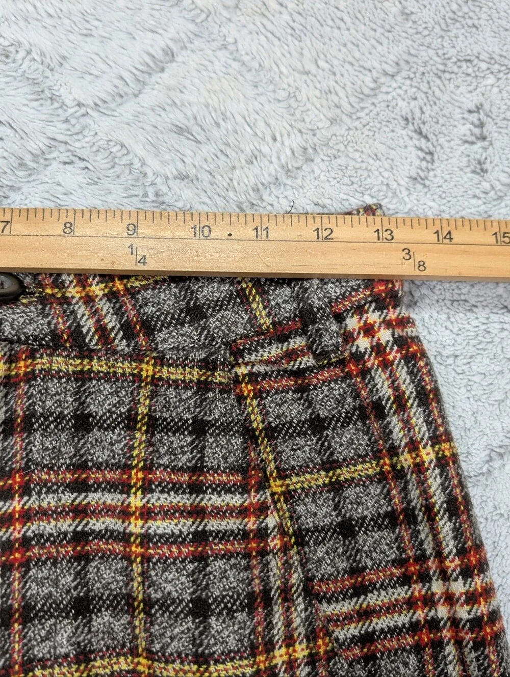 Free People Pants Womens 2 Brown Plaid Combo Shape Up Trouser Wide Straight
